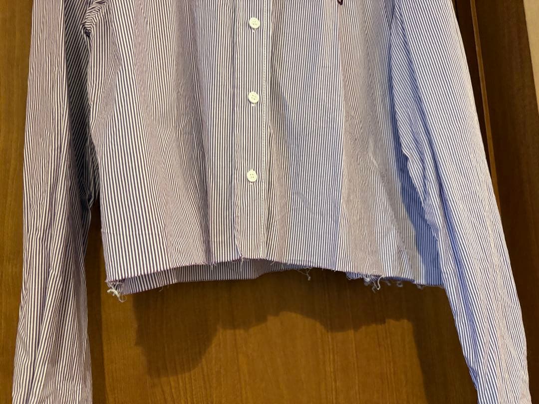 miu miu 紫 クロップドシャツ 36