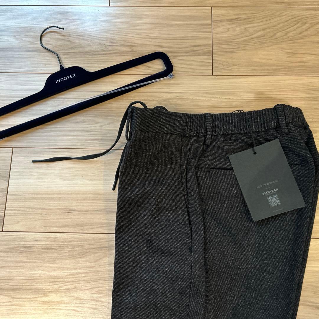 新品Slow wear ストレッチスラックス48 INCOTEX
