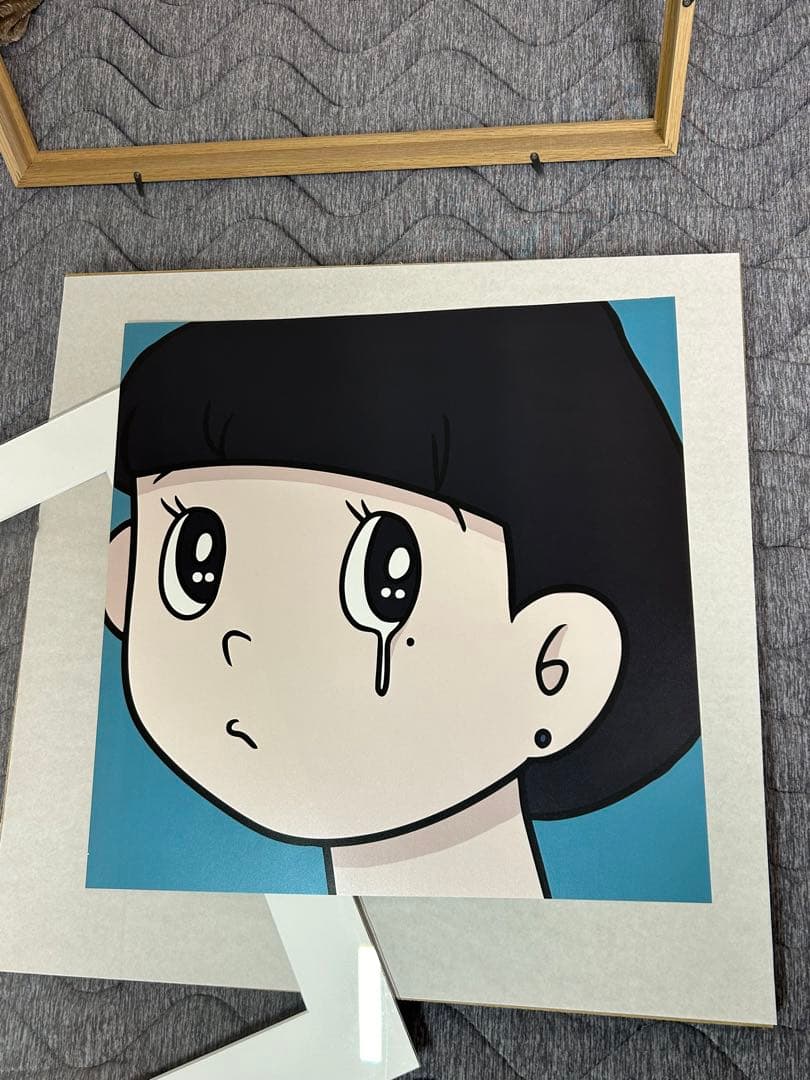 ハシヅメユウヤ　「eyewater」 直筆サイン入り 額装 現代アート