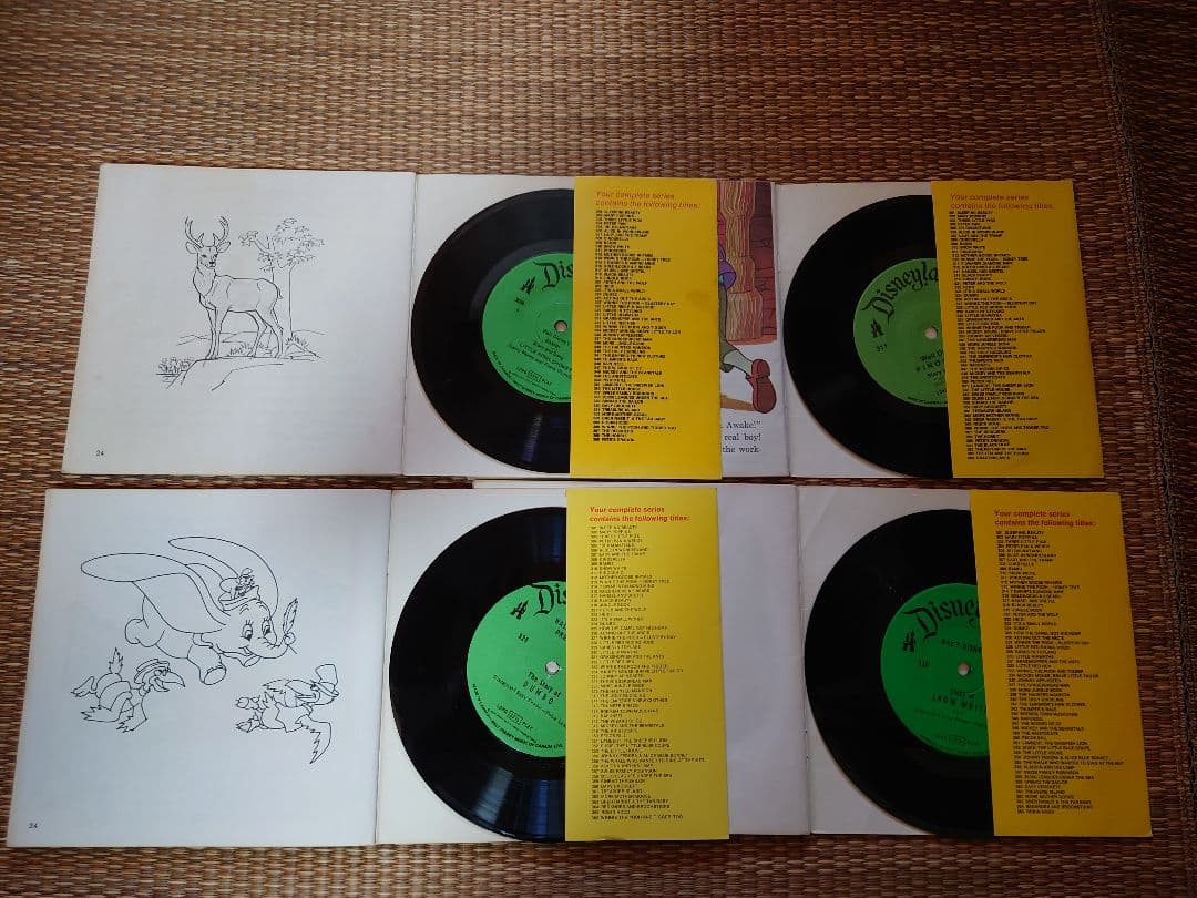 ディズニー 絵本セット 4冊　レコード付き