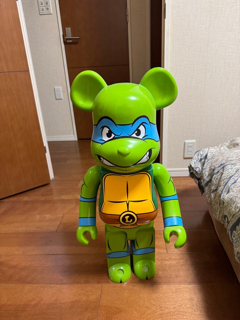 ベアブリック1,000%タートルズ　レオナルド　美品