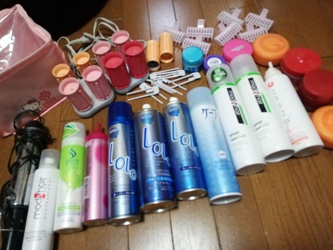 専用ヘアスプレーとカール用ロッドセット追加8枚目