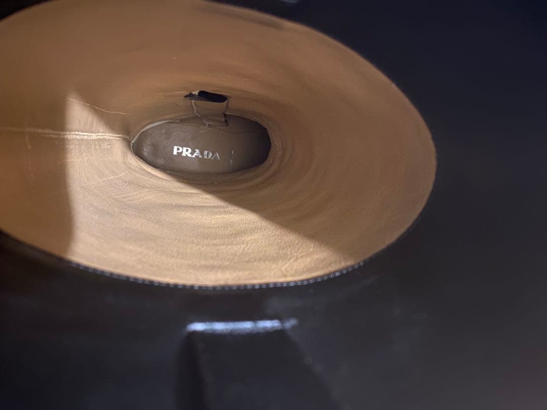 【鑑定済】PRADA(プラダ)ブラック ロングブーツ 低ヒール