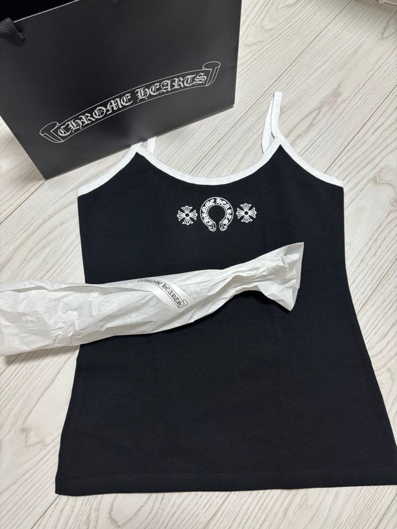 CHROME HEARTS クロムハーツ　ブラック　キャミソール　タンクトップ