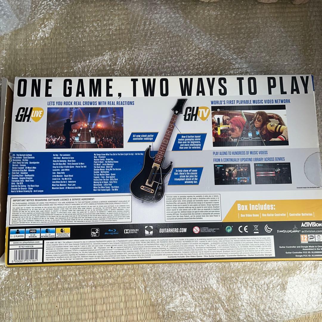 PS4 ギターヒーロー LIVE ヨーロッパ版　guitar HERO LIVE