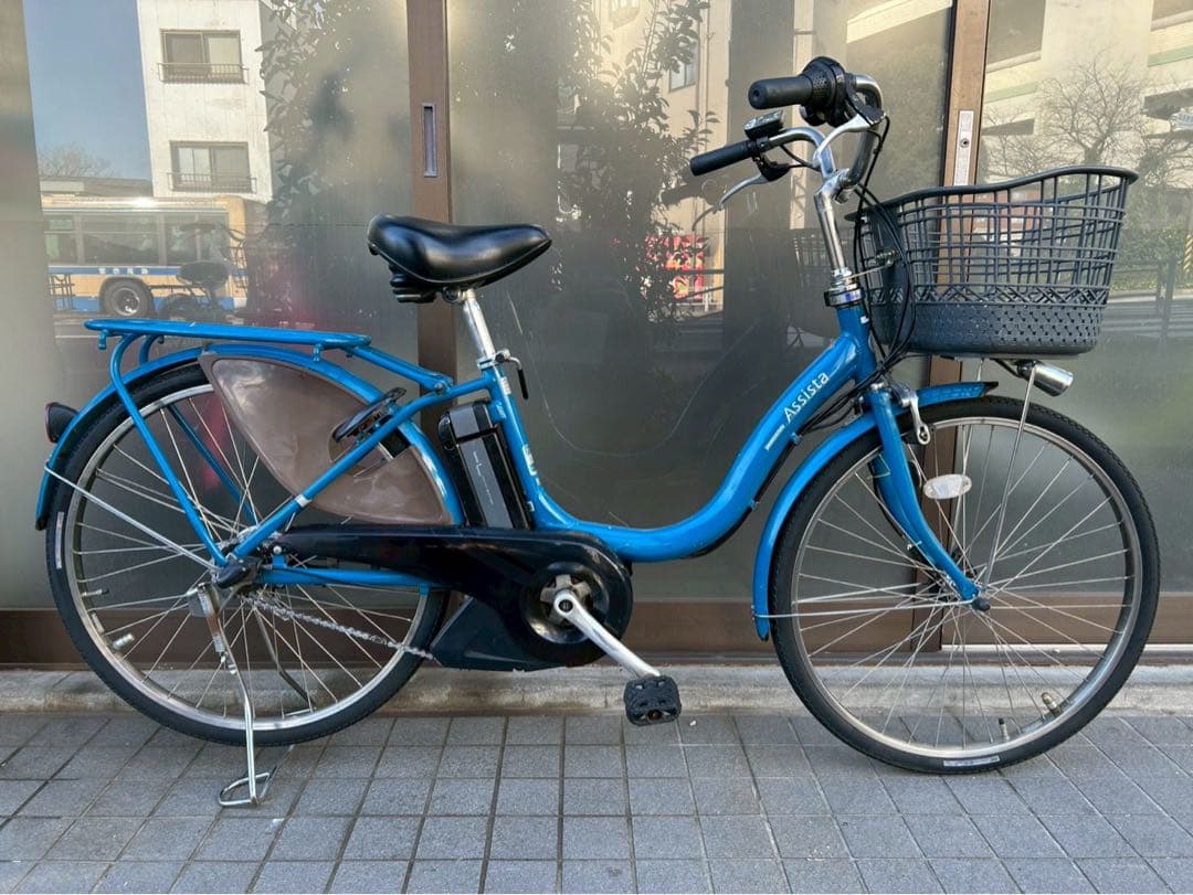 中古電動自転車 ブリヂストン アシスタ 24インチ ブルー 横浜 №3261