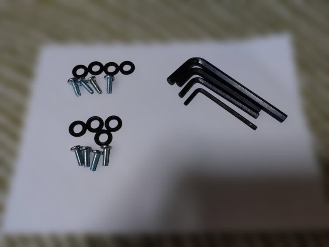 PCモニターKH240V(IODATA) x ２台 + 上下配置モニターアーム