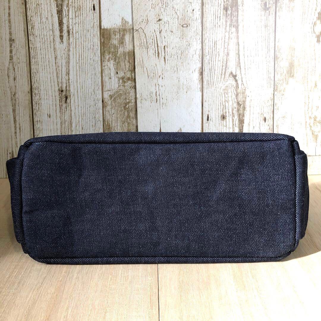 たけ柴犬犬　ショルダーバッグ　ネイビー　両開きファスナー