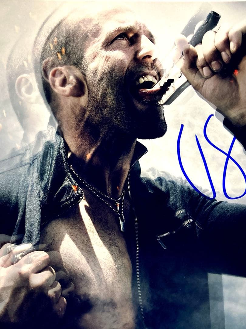 ジェイソン・ステイサム直筆サイン入り超 大型写真…エクスペンダブルズ