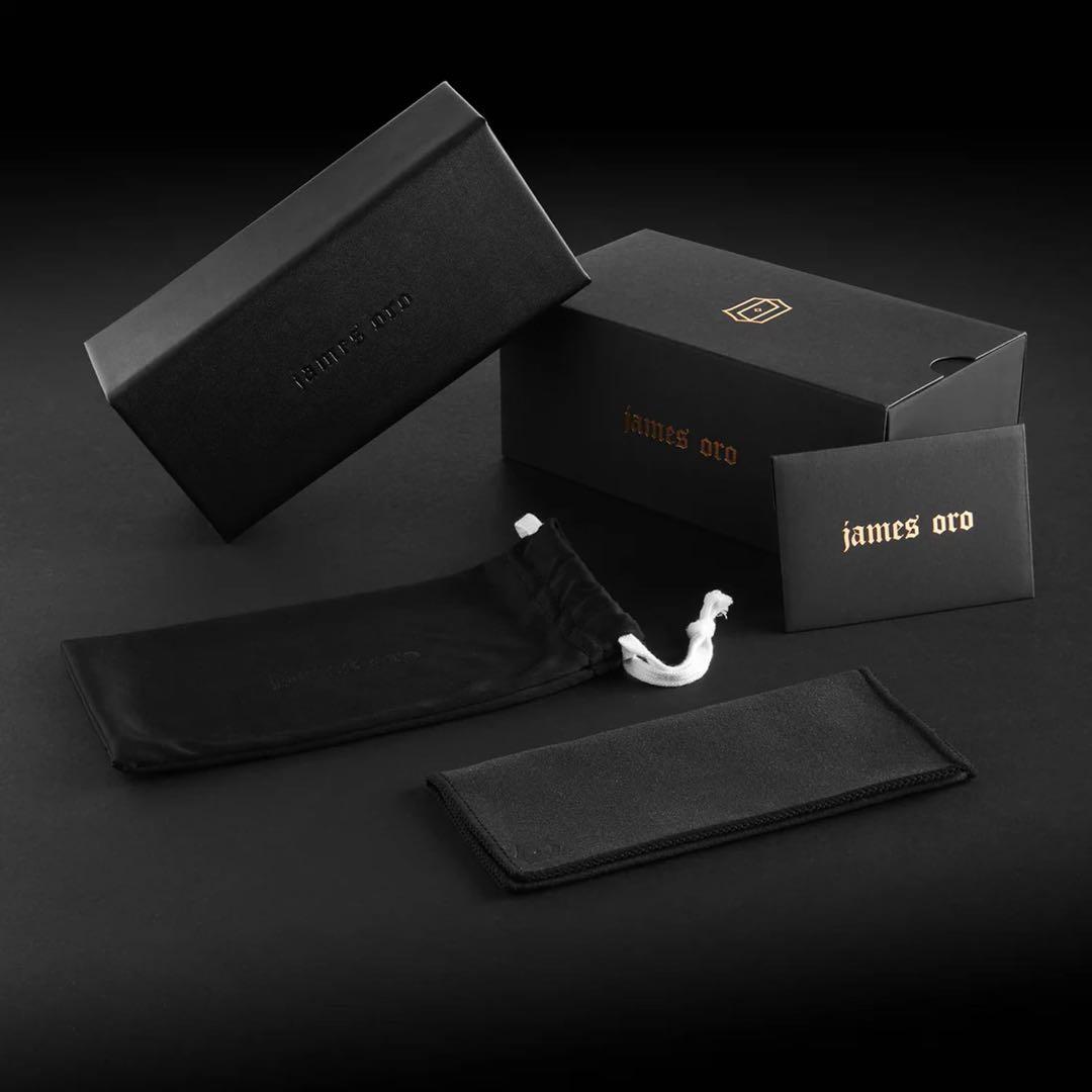 james oro リムレスサングラス ピンク