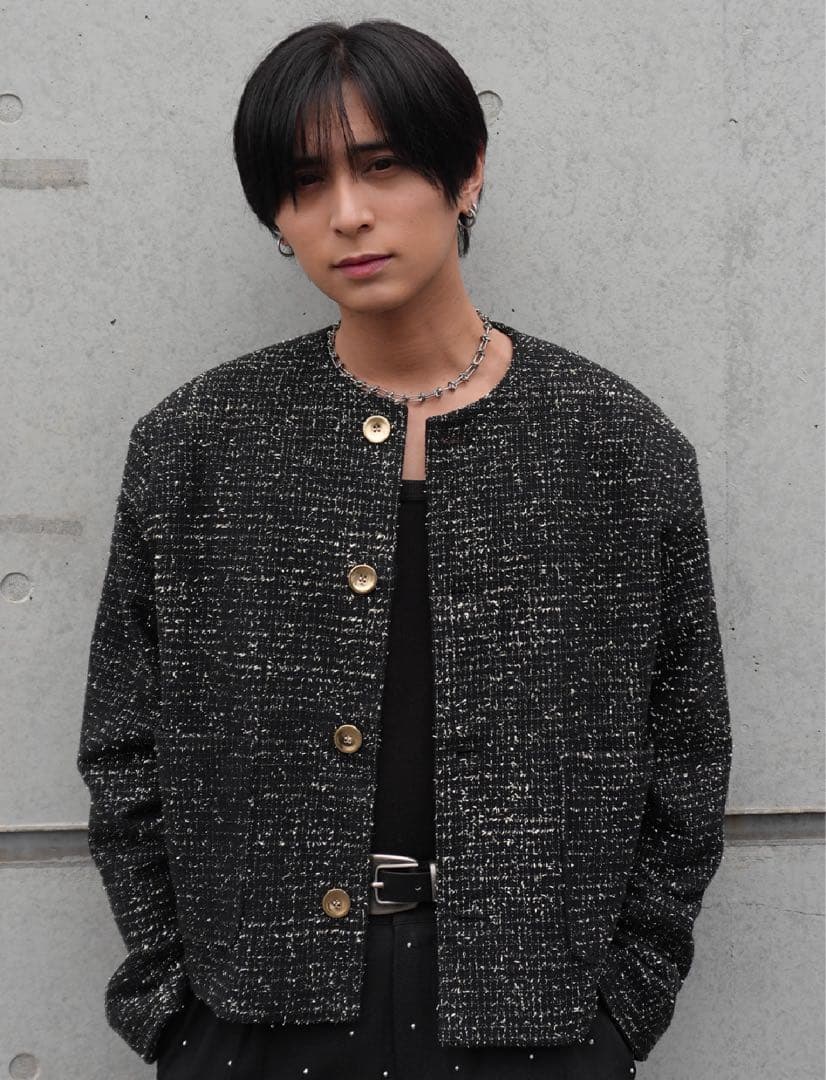 【ALUDE SELECT】 ノーカラージャケット alude otte