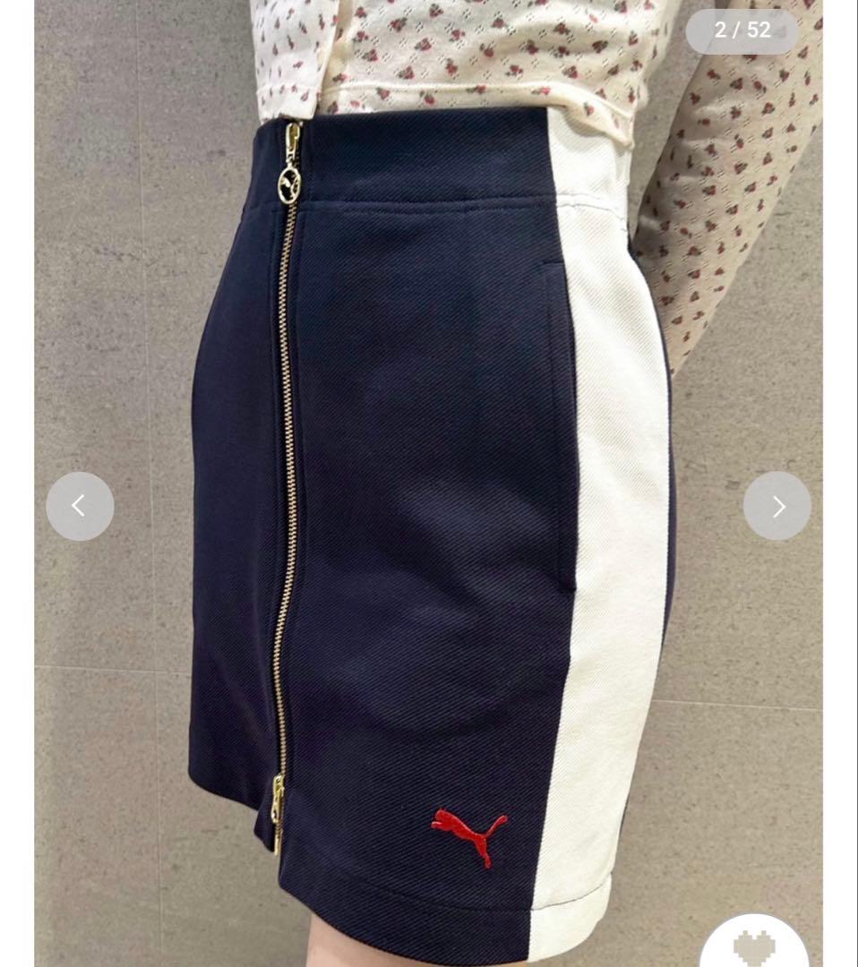 リリーブラウン　【LILY BROWN×PUMA】フロントジップミニスカート