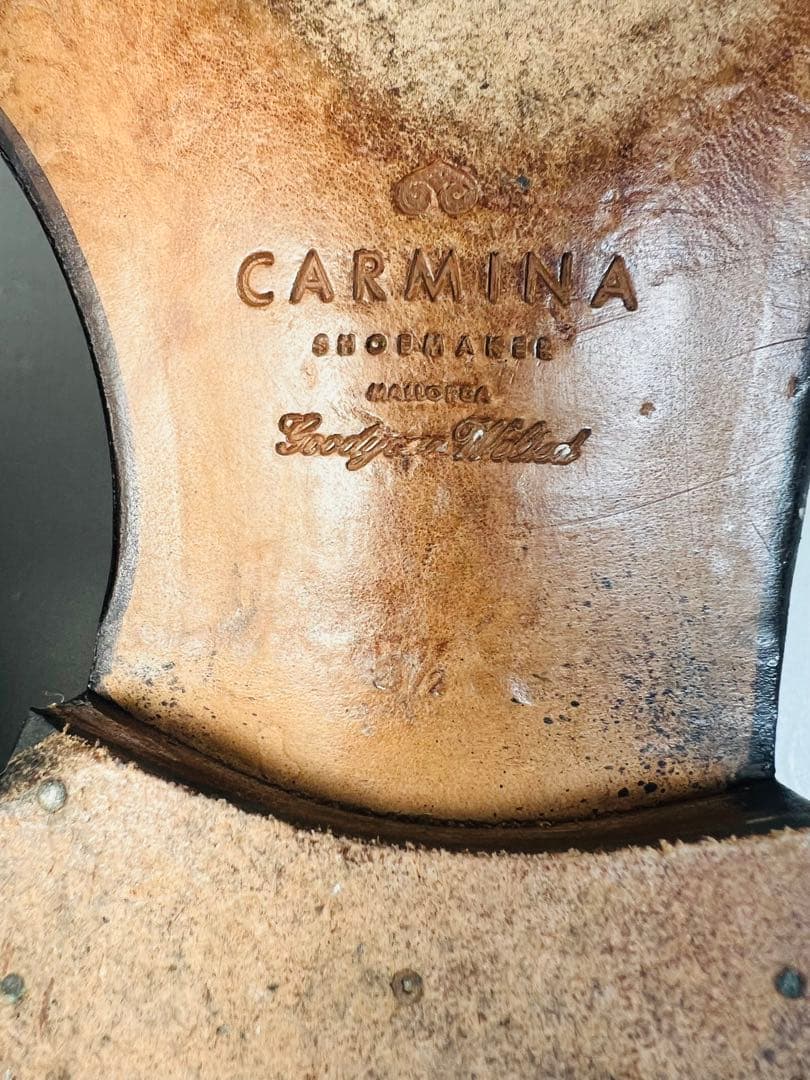 【ぺぱろに】CARMINAカルミナ　5 1/2 24.0cmブラック