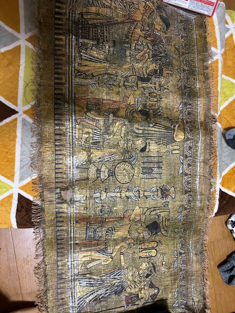 エジプト　パピルス　100年以上前のビンテージ品　土産　エジプト展