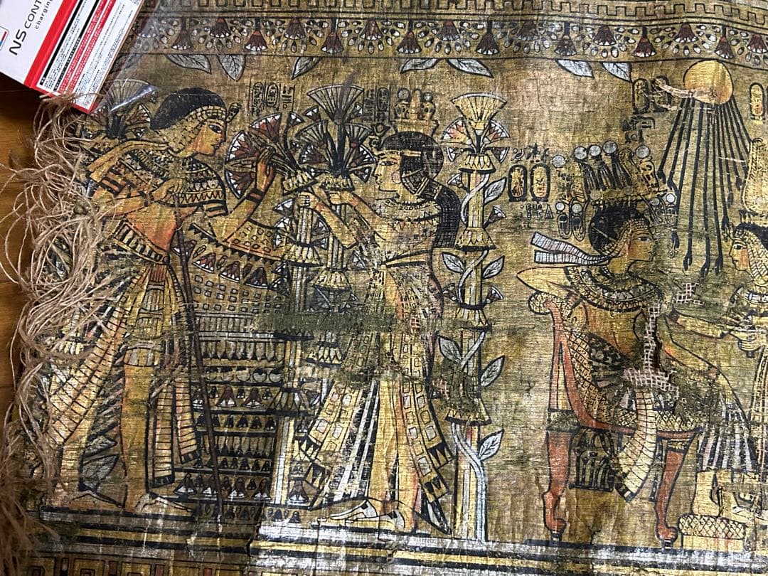 エジプト　パピルス　100年以上前のビンテージ品　土産　エジプト展