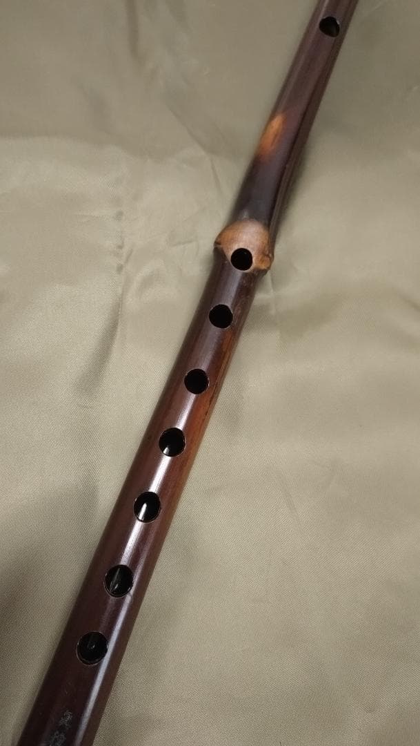 煤竹　真竹笛　古典調5本調子　篠笛