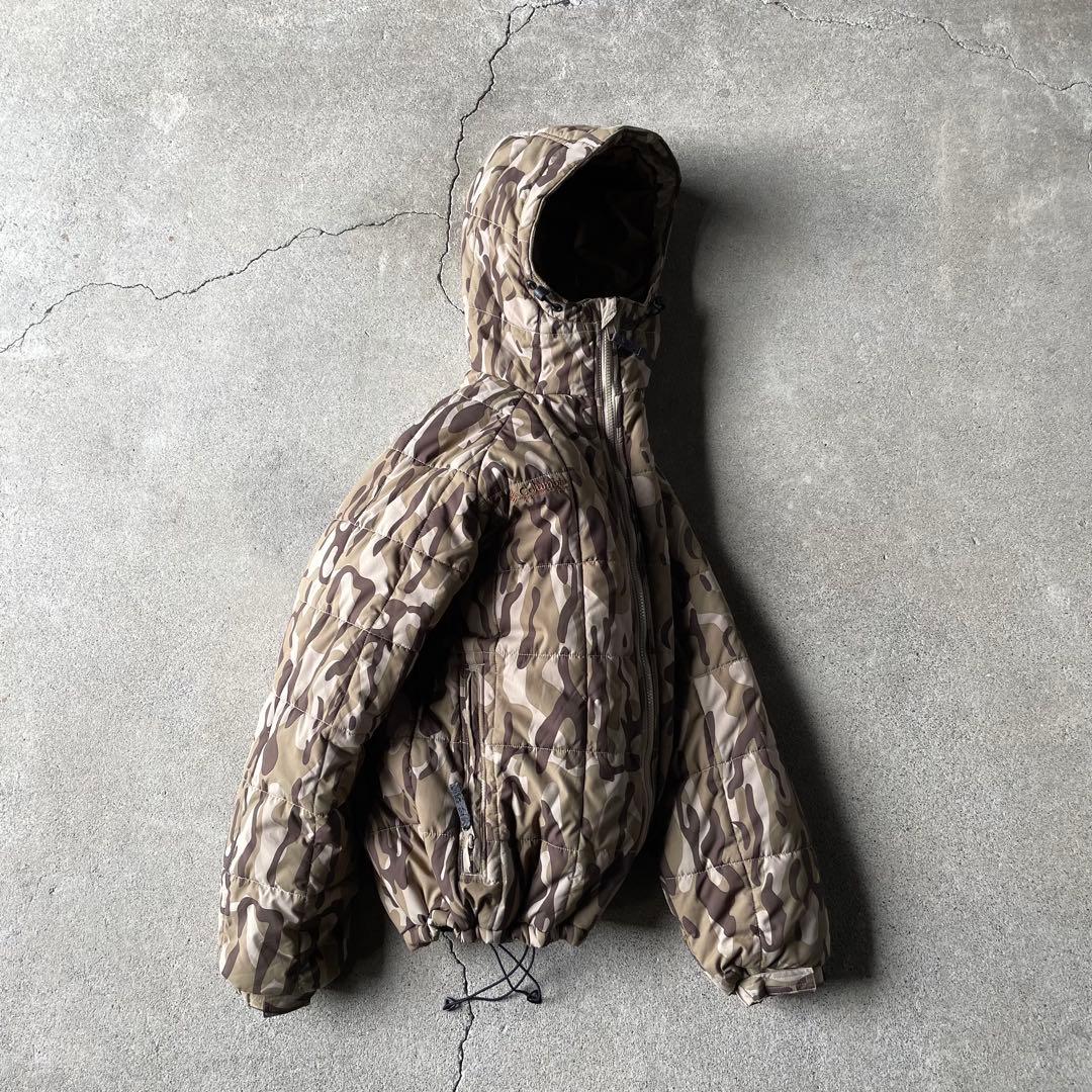 ジャケット・アウター Columbia hooded puffer jacket camo brown