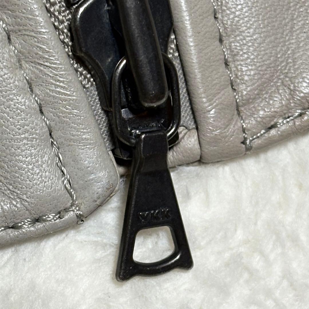 極美品 セオリー レザージャケット シングルライダース 羊革 グレージュ S