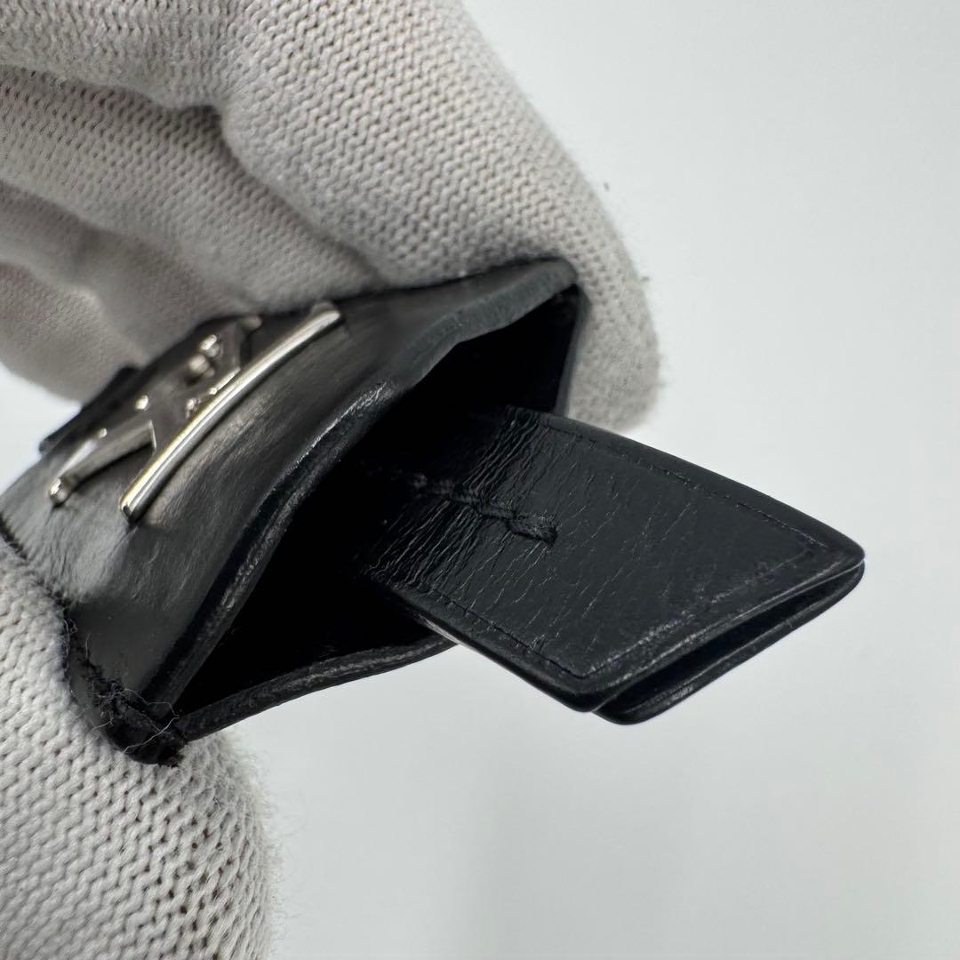 ルイヴィトン クロッシュクレ レザー キーリング バッグチャーム ブラック