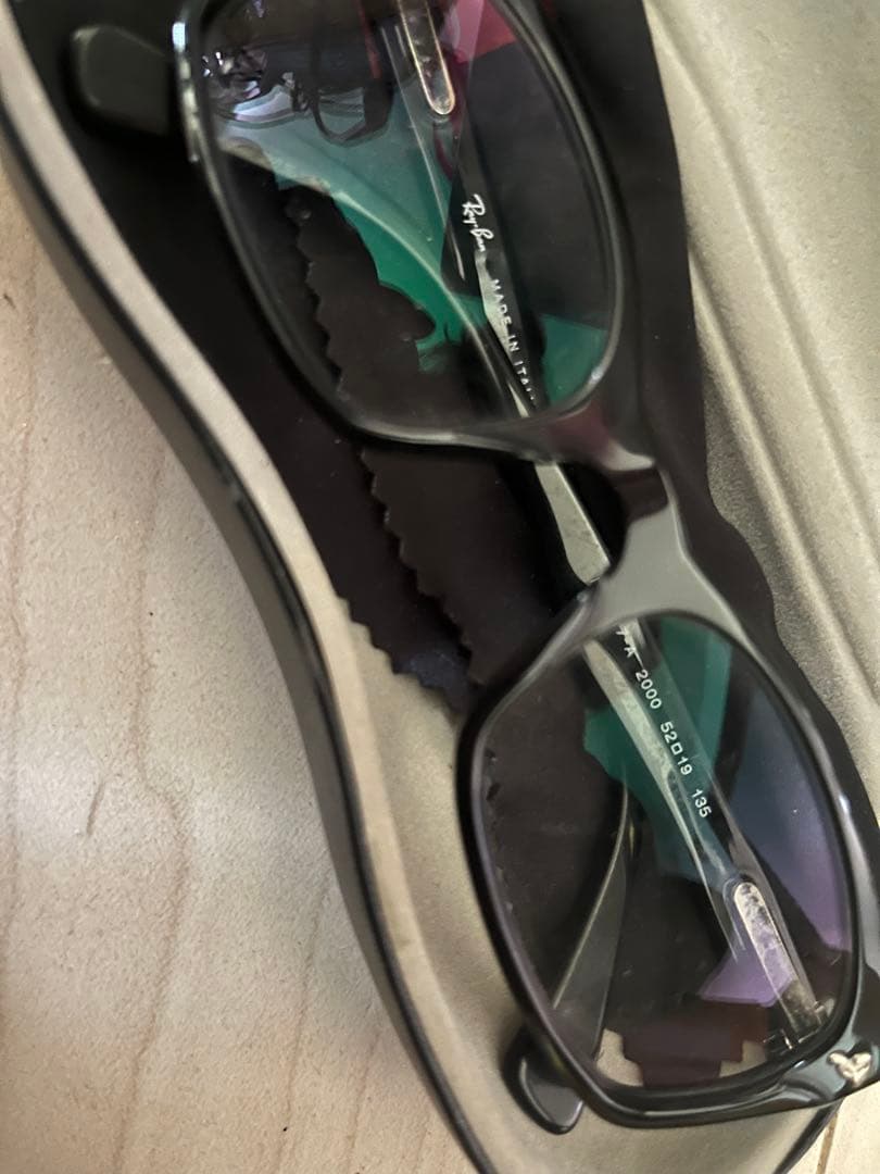 Ray-Ban RB2000 ブラック メガネ ケース付き　レイバン正規レンズ