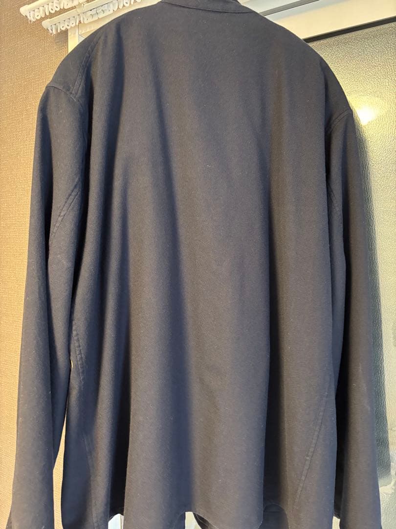 COMOLI ウールフラノ スタンドカラージャケット