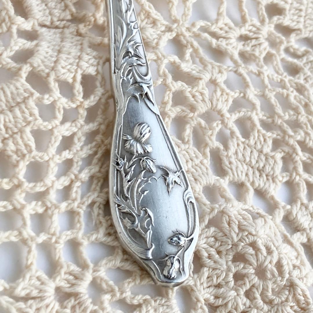 mio【Boulenger/アザミ】フランスアンティーク☆純銀P スプーン