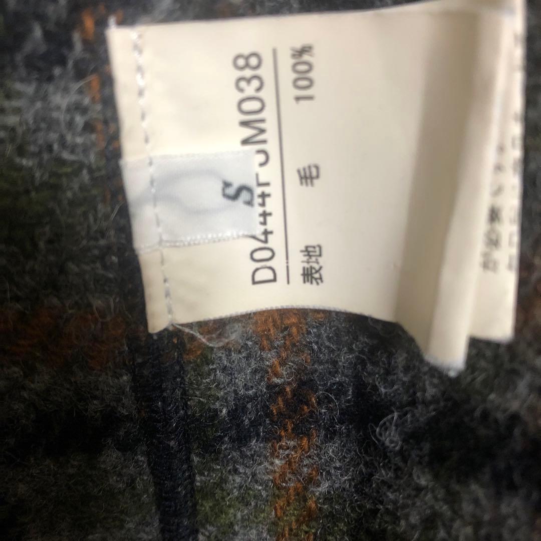 【限定値下希少サイズS美品】Papas高級ウールマオカラージャケット紺系