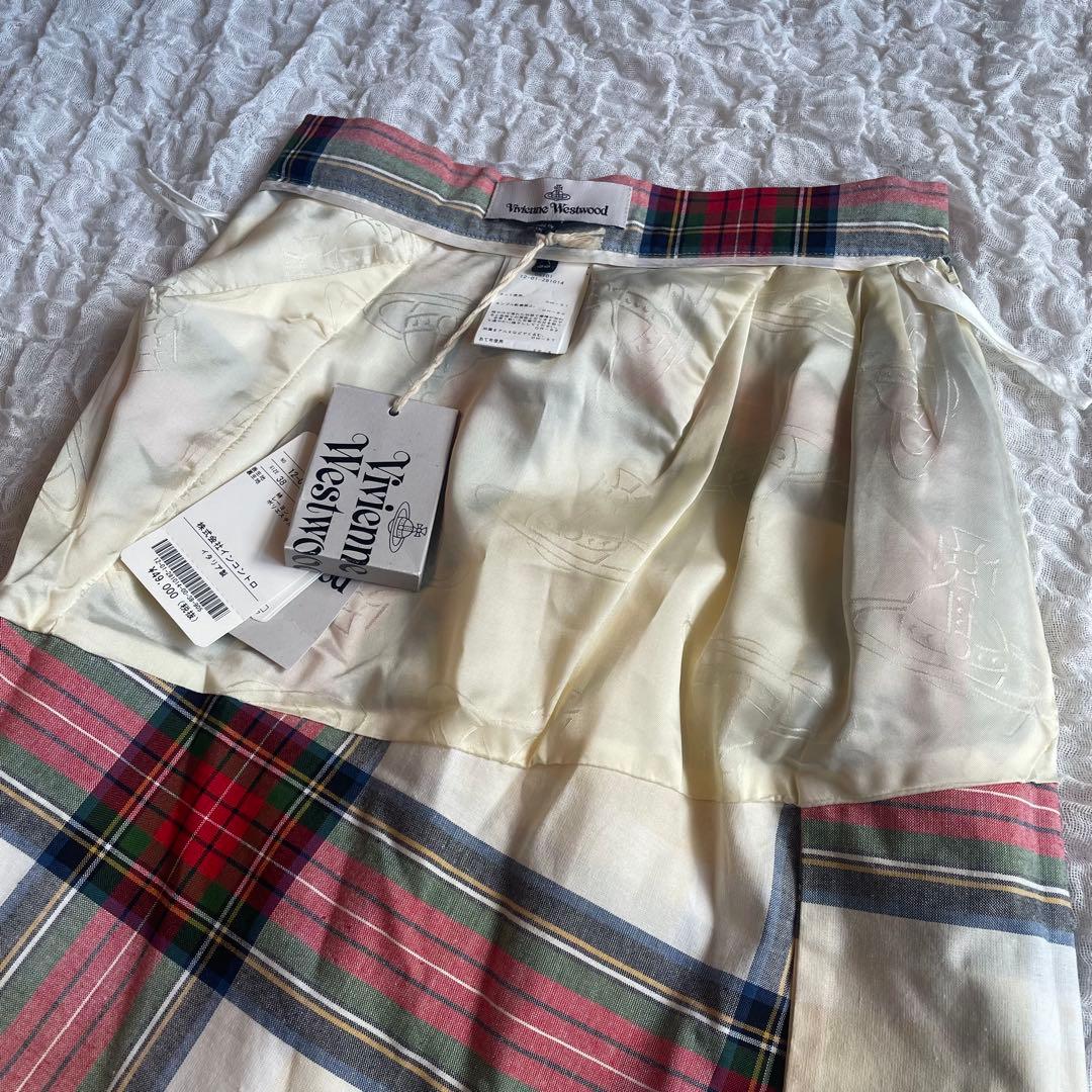 新品タグ付　Vivienne Westwood タータンチェック　タイトスカート
