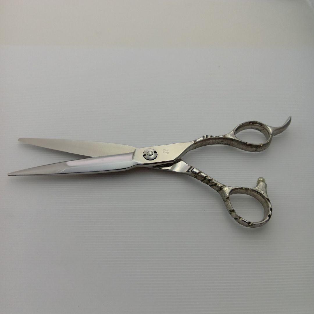 両剣刃　コバルト合金　 ６インチ　彫刻ハンドル JP日本製シザー