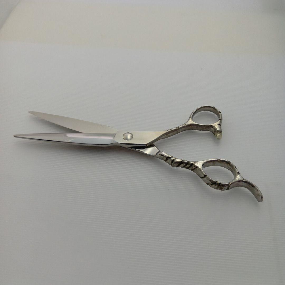 両剣刃　コバルト合金　 ６インチ　彫刻ハンドル JP日本製シザー
