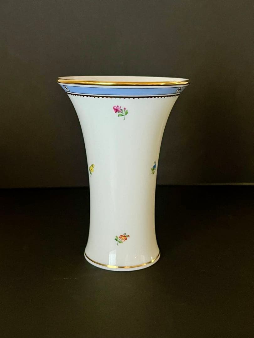 【未使用】　Augarten アウガルテン　ビーダーマイヤー　花瓶　ベース