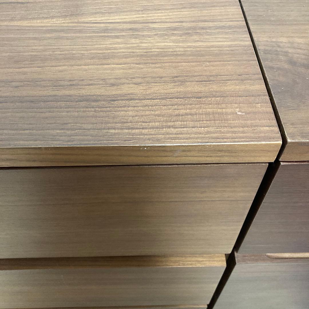 無印良品　木製ウォールナットチェスト 　5引き出し