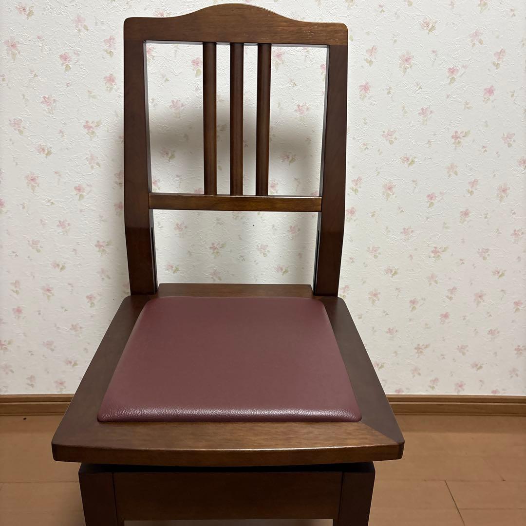 希少　YAMAHA トムソン椅子　木目　茶色　ピアノ椅子