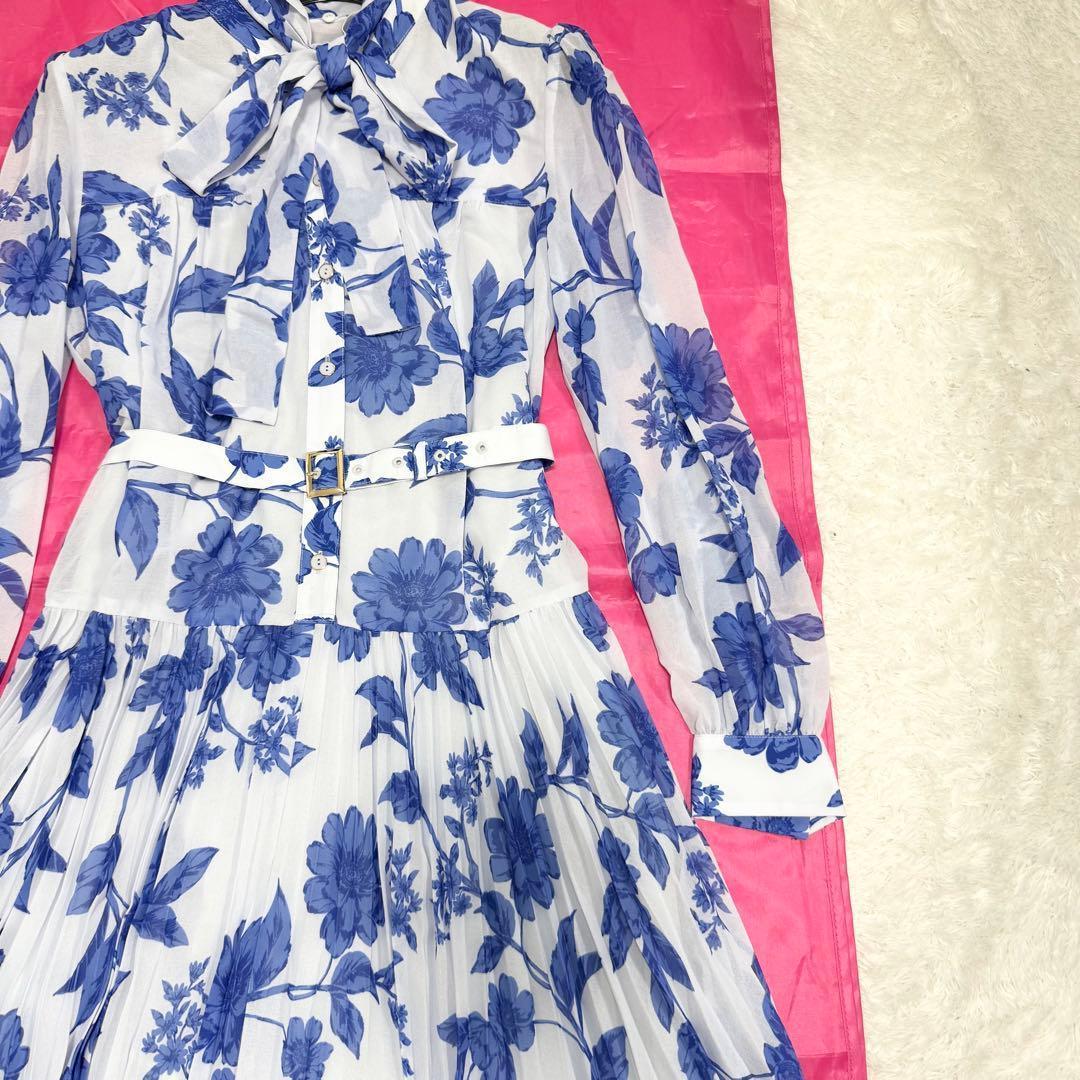 【極美品✨】ダイアグラム　フラワープリントプリーツワンピース　36 2025年