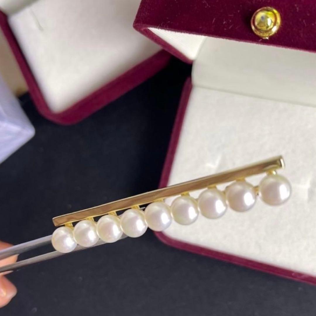 天然淡水真珠　ブローチ