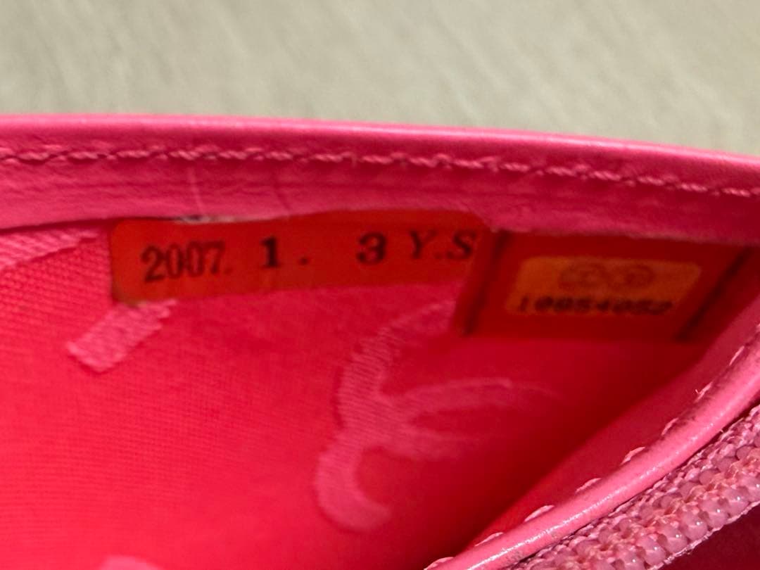 1/29 0時まで値引きします。CHANEL カンボンライン 長財布黒×ピンク