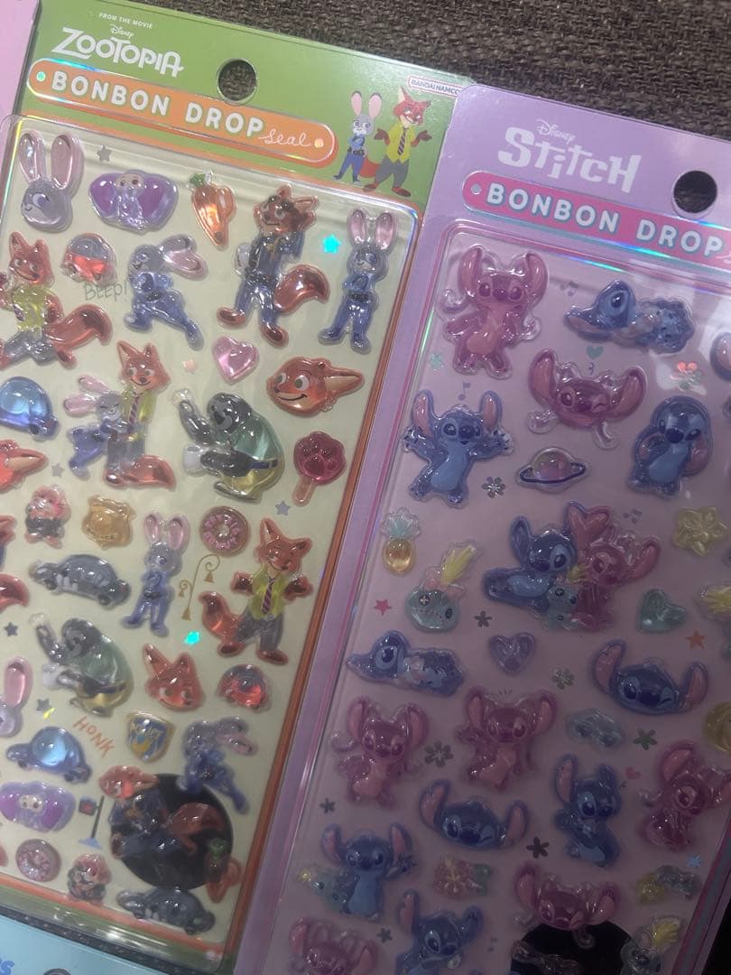 【正規品】ボンボンドロップシール　ディズニー　8種