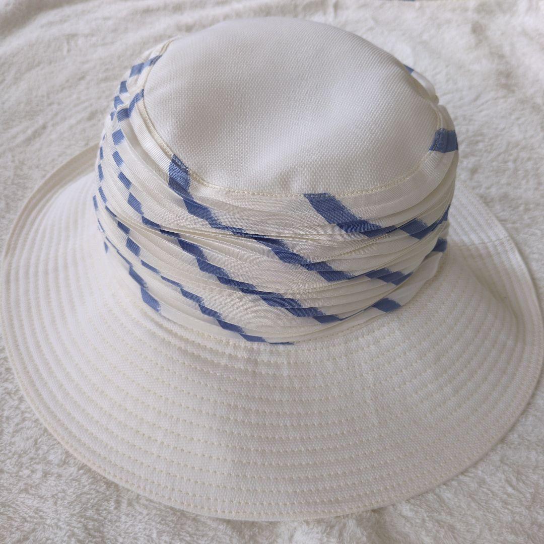 HERMES ストライプハット サイズ57