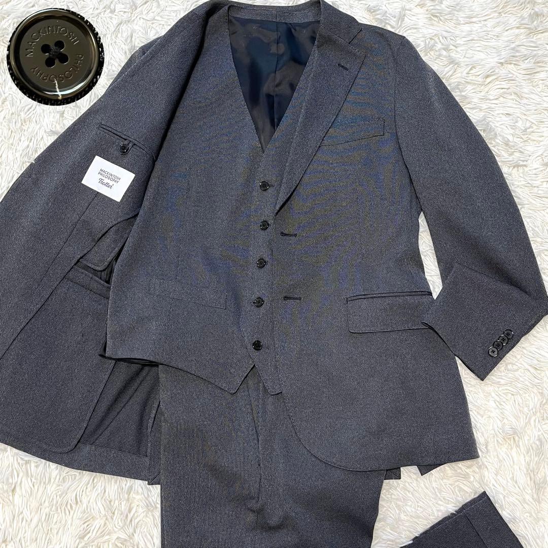 近年✨️未使用級 マッキントッシュトロッター 3ピース メンズ 洗える スーツ