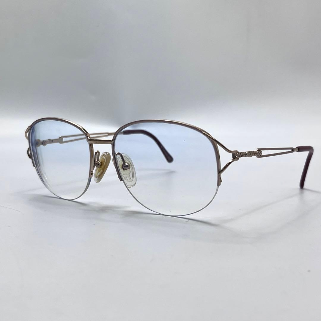 Christian Dior ディオール メガネ ブルーレンズ ゴールド 度あり