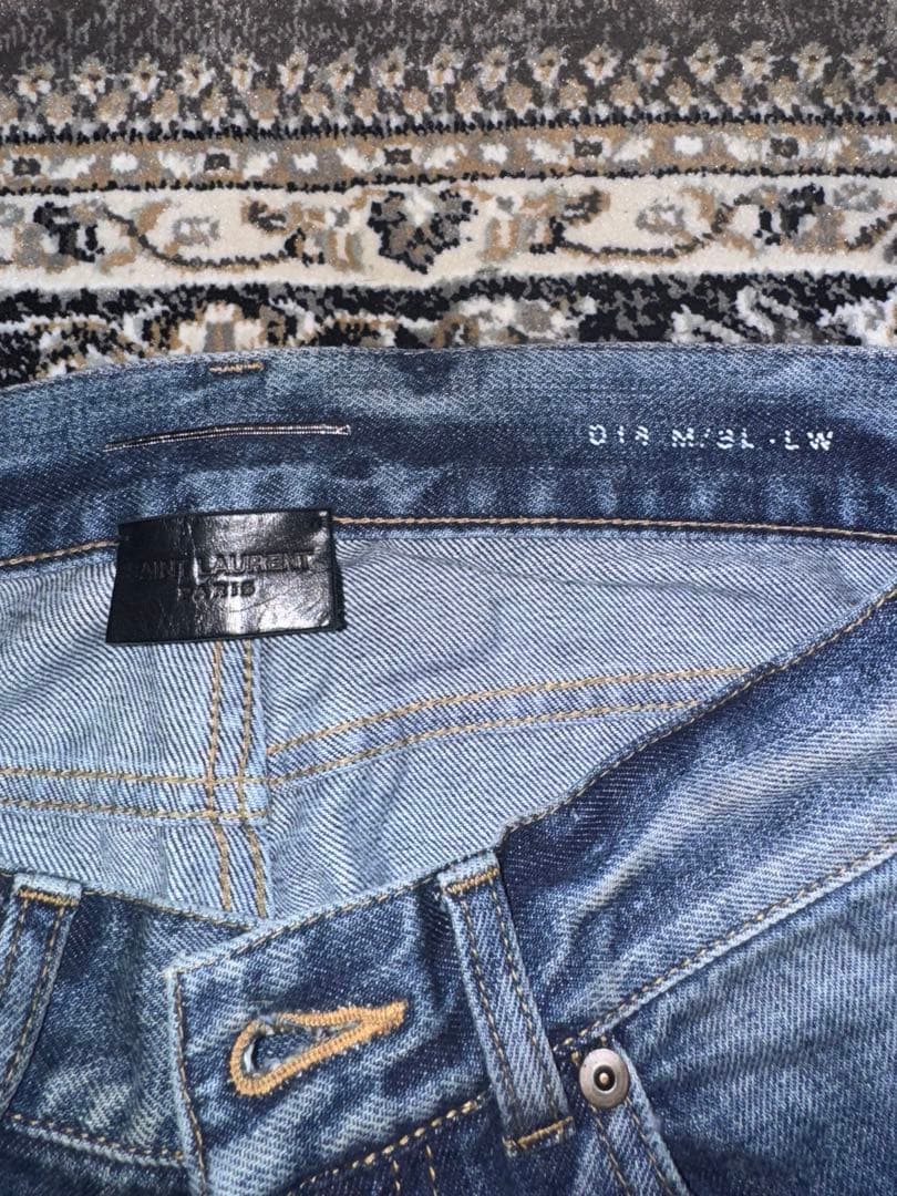 Saint Laurent エディ期paint splatter denim