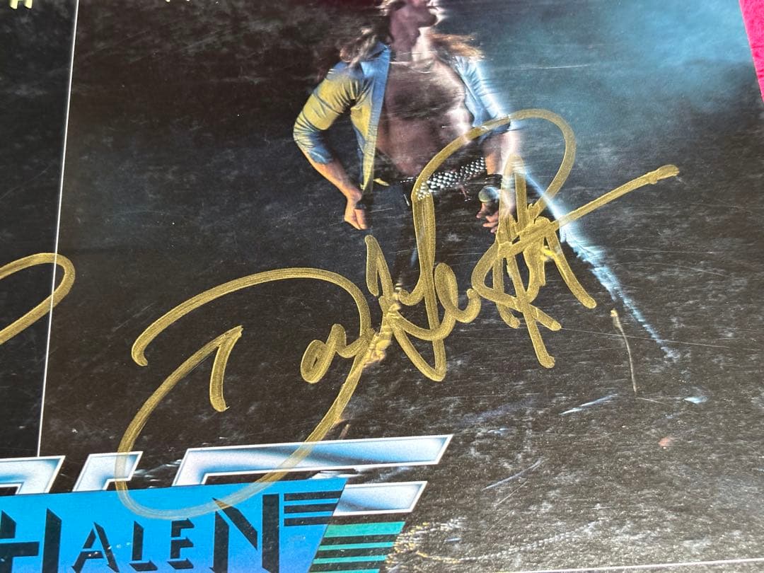 レア　van halen 直筆　サイン　レコード　ヴァン　ヘイレン　バンヘイレン
