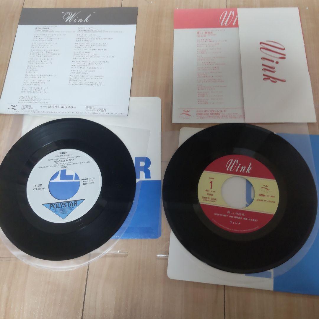 WINK レコード　当時物