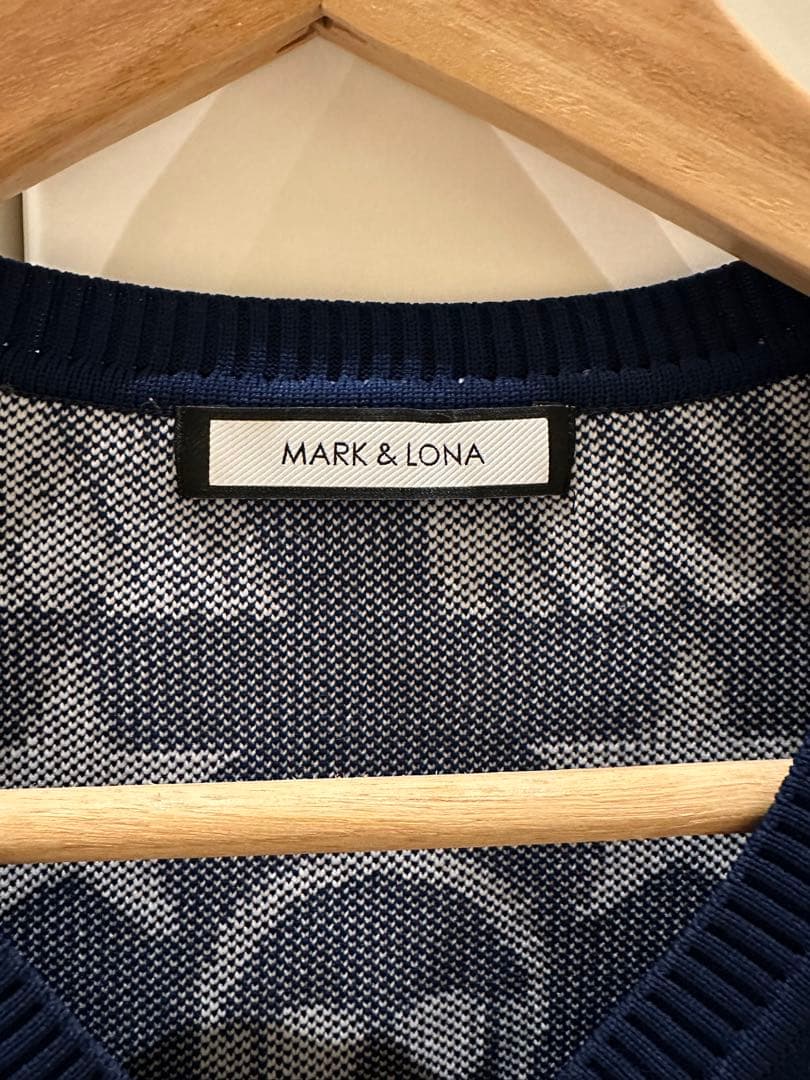 MARK & LONA スカル柄　ニット 38 レディース ゴルフ　美品