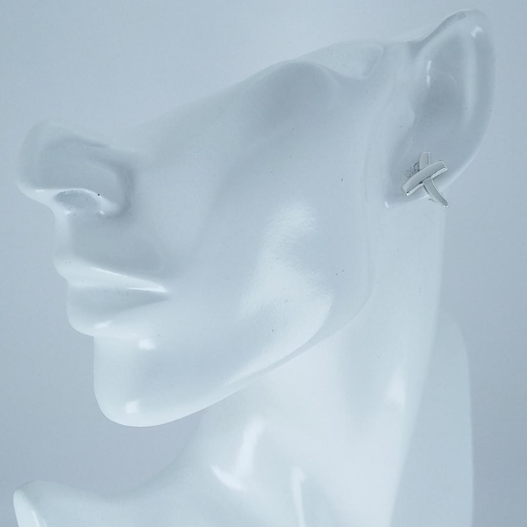 ◆SALE◆【ティファニー】キス　クロス　ピアス　片耳　1790