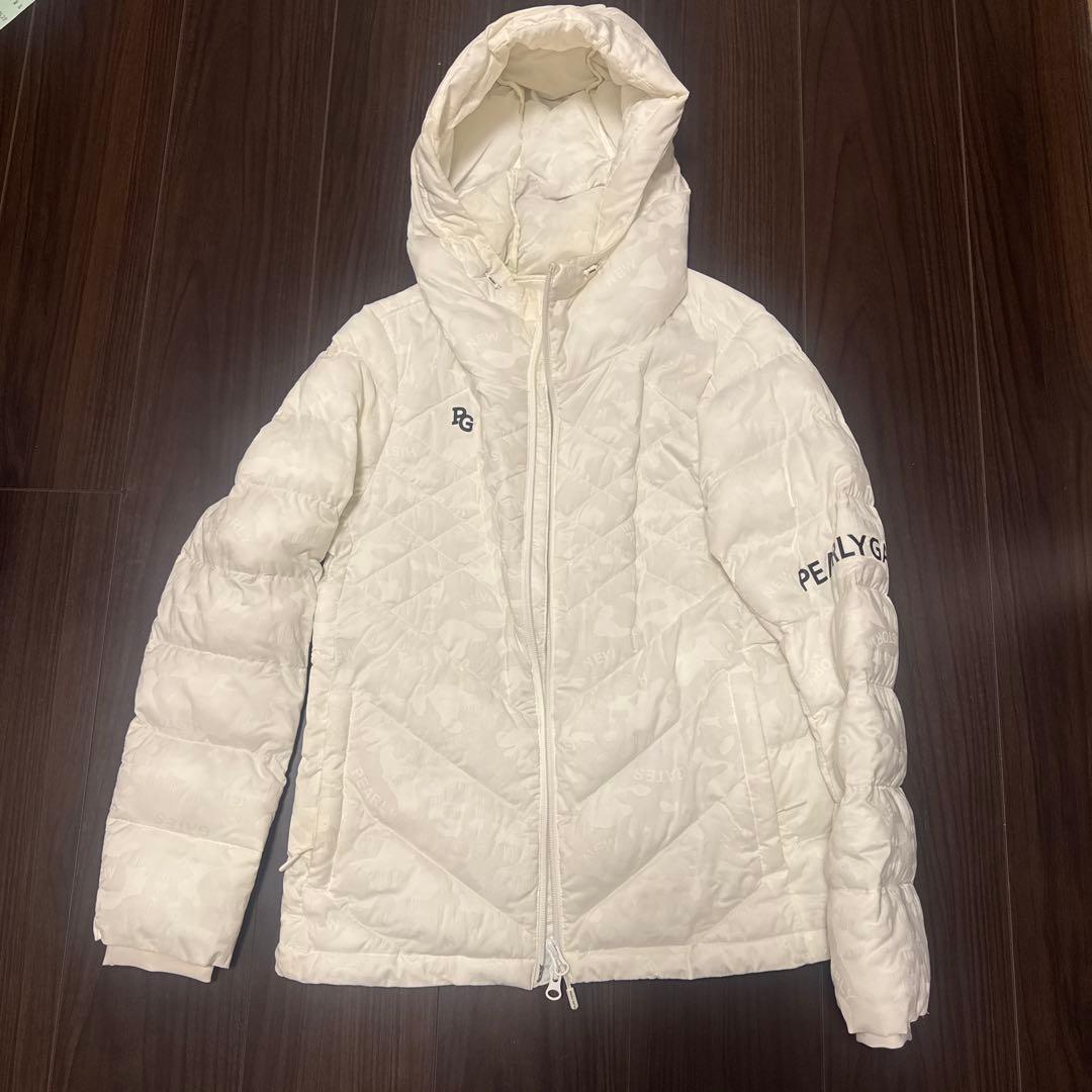 PEARLY GATES ホワイトキルティングジャケット