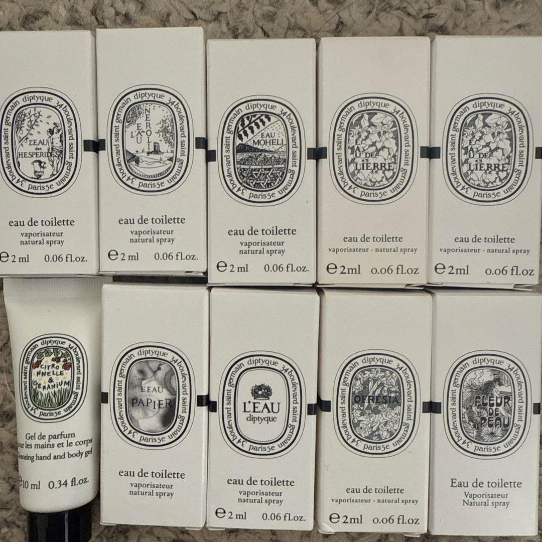 ディプティック　オードトワレ2ミリ9セット　ハンド&ボディジェルウォッシュ