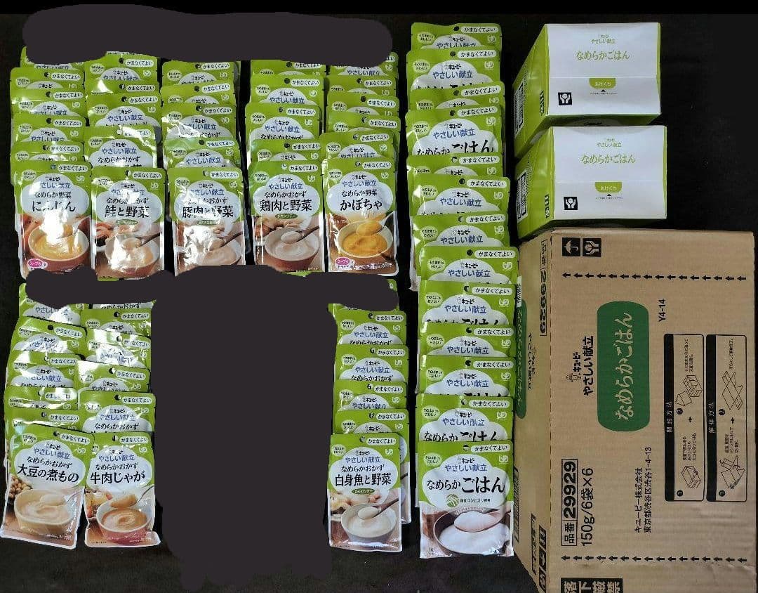 なめらかごはん150gx61食分＋なめらかおかず、野菜75gx19食分