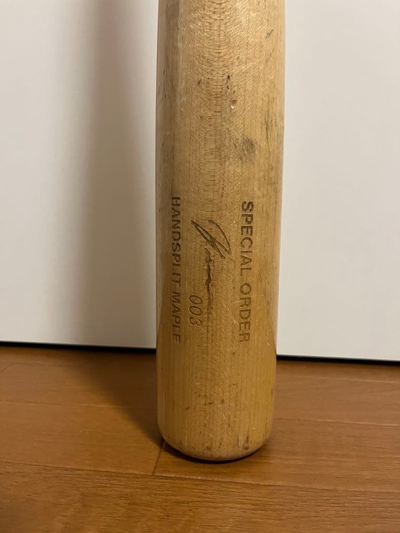 ヤナセ　硬式　オーダー　木製バット　メイプル　　82cm 短め　太め　bfj