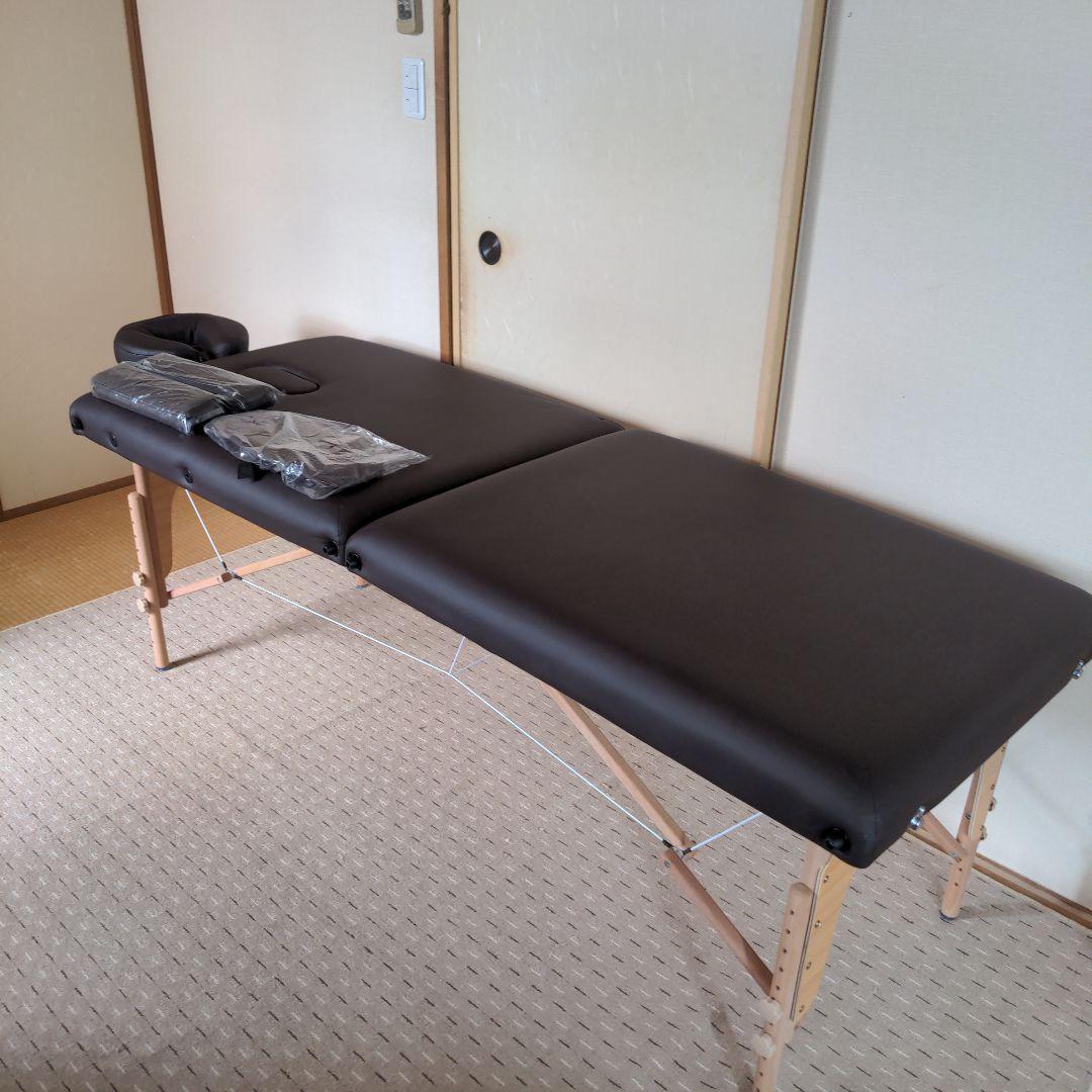 エステ マッサージ折りたたみベッド新品　ヘッドレスト　アーム付き